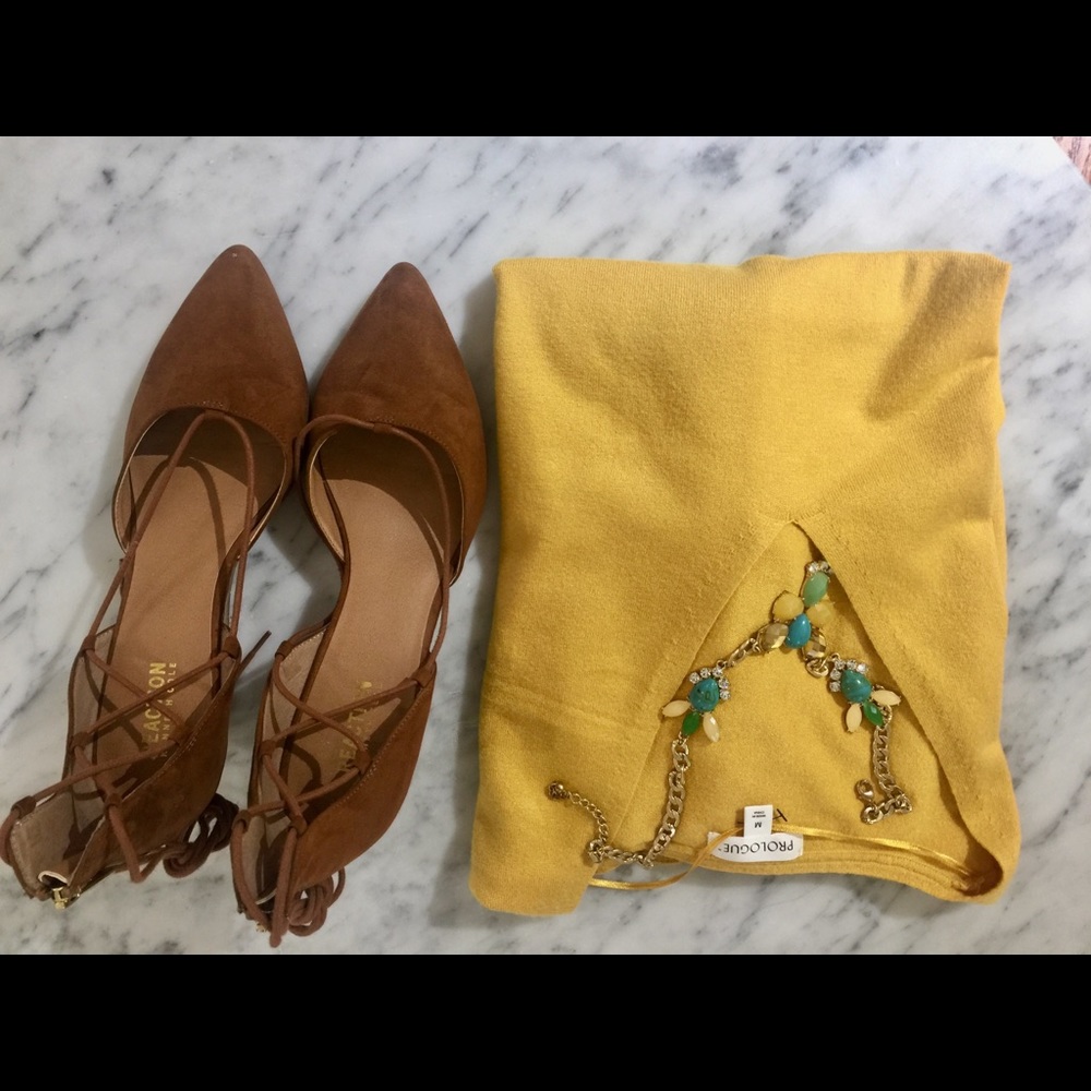 Brown Suede Wedge Heels